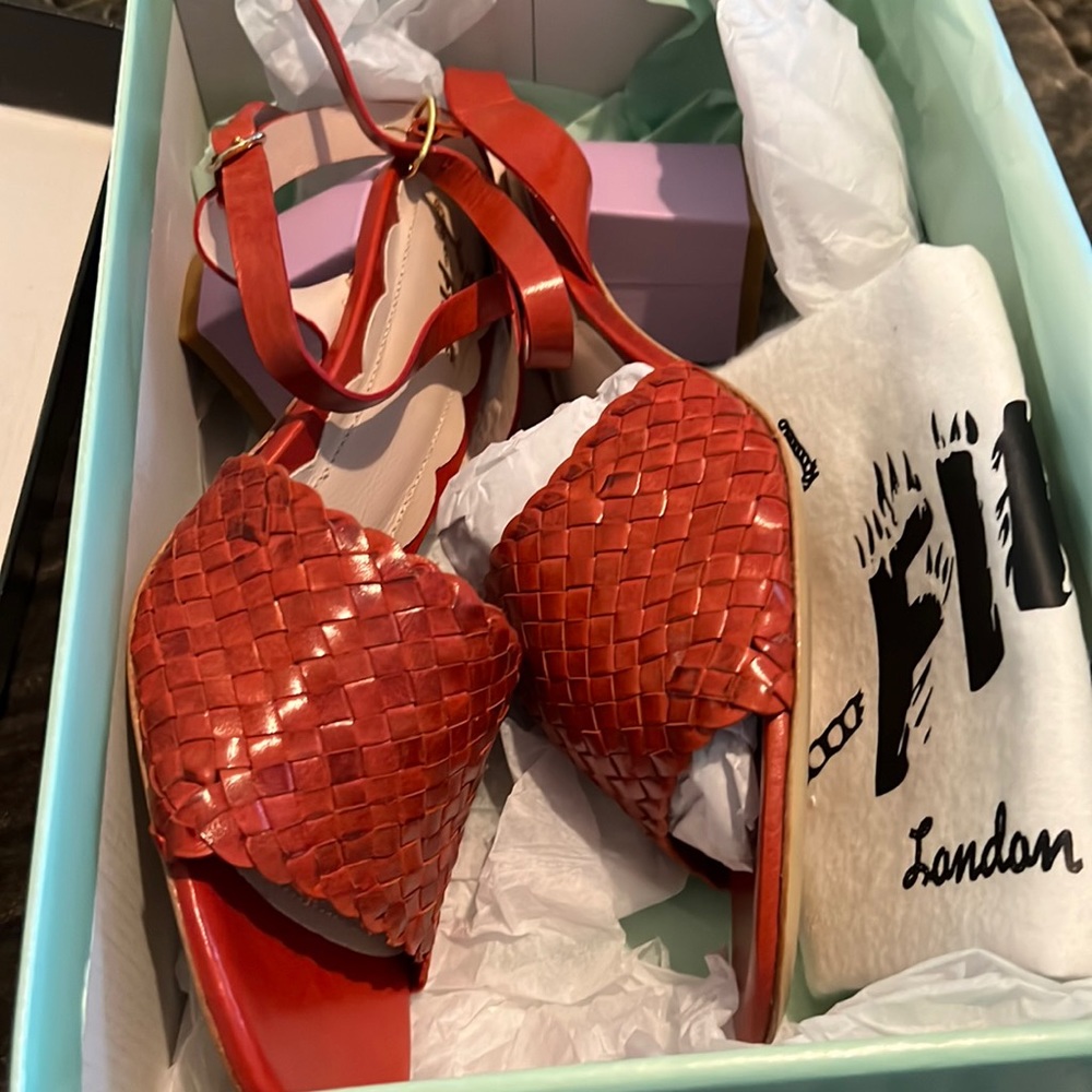 Miss L-Fire red and purple heels